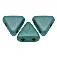 Les perles par Puca® Kheops beads Metallic mat green turquoise 23980/94104